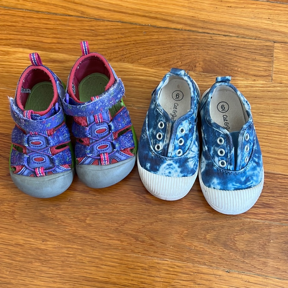 Keen and Cat & Jack summer shoes 6T